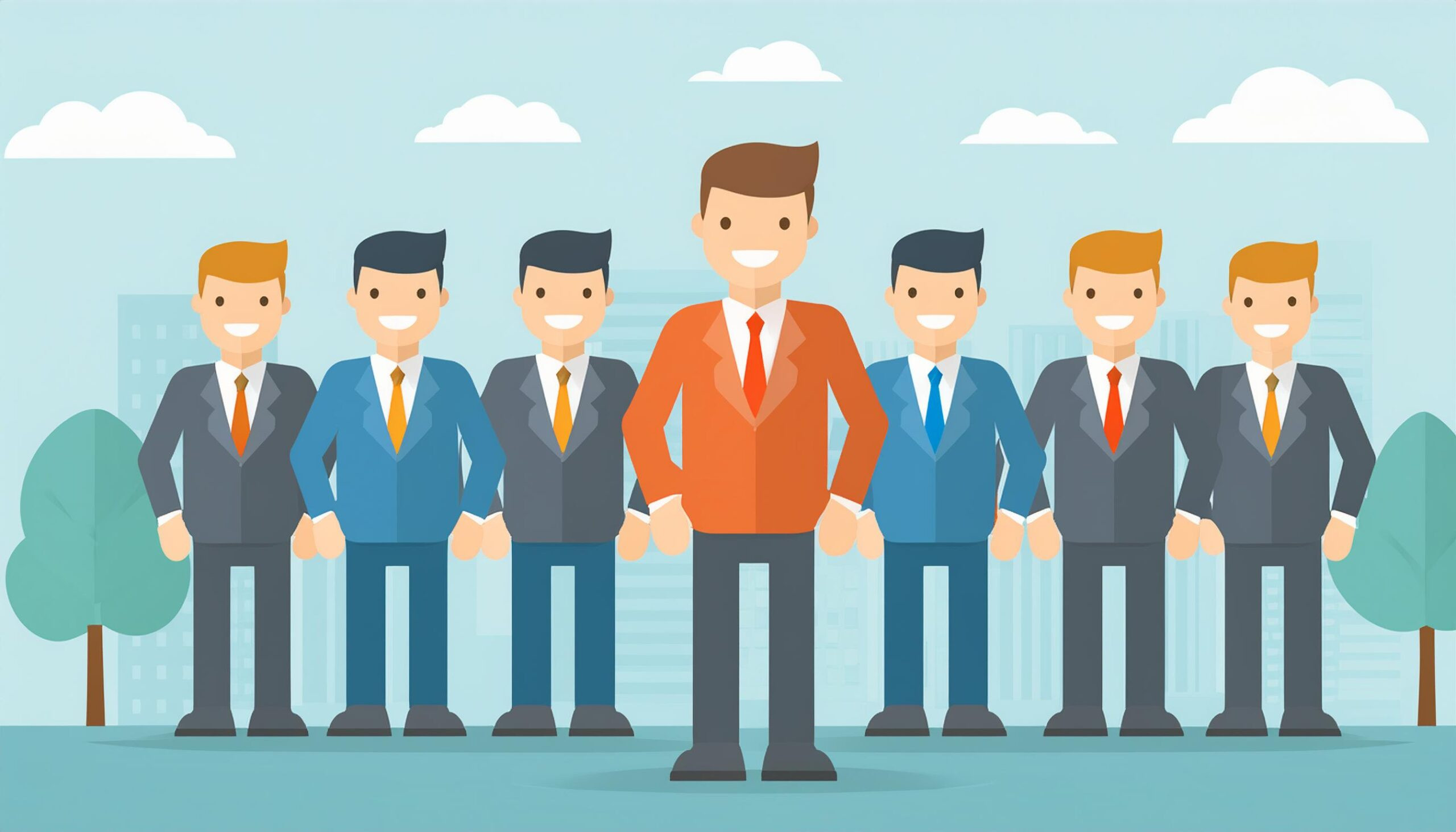 Firefly Leader in a company, the concept of success and leadership 86355